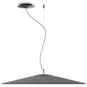 Luceplan - Koinè Acoustic Lampada a Sospensione 3000K Ø86 Anthracite Luceplan