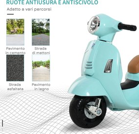Scooter Elettrico per Bambini Licenza Ufficiale Piaggio Vespa Small 7,2V 2,5Ah Verde...