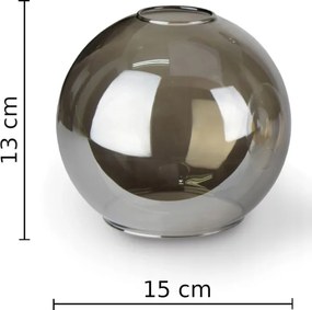 Lampadario a sospensione con filo LACRIMA SMOKY 1xE27/60W/230V