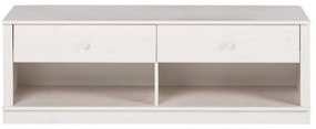 Mobile TV bianco in legno di pino 137x47 cm Anita - Støraa