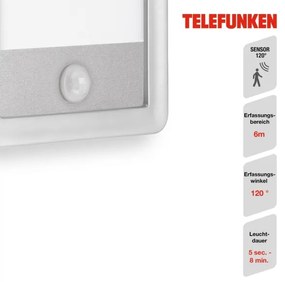 Telefunken 313904TF-LED Applique da esterno con sensore LED/16W/230V IP44