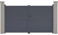 Porta Cancello in alluminio Maurice 299,5x155,9 cm colore Grigio