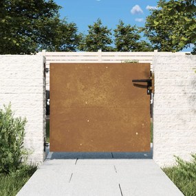 Cancello Da Giardino 85x75 Cm İn Acciaio Corten /