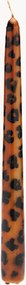 Set di 2 candele a bastoncino fatte a mano Leopard
