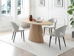 Tavolo da pranzo 6 coperti in MDF Naturale chiaro - ANTELADA