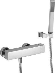 Paffoni Level Lec168d Miscelatore doccia Esterno Doccia Con supporto a muro snodato in ABS doccia e flessibile Cromo