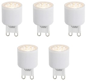 Set di 5 lampadine LED dimmerabili G9 20mm 3W 300lm 2700K