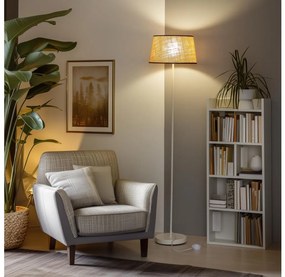 Brilagi - Lampada da terra a LED CERIA 1xE27/40W/230V Ø 35 cm beige/bianco