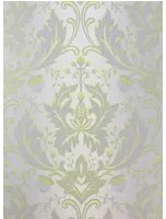 Matthew Williamson Carta da parati Viceroy - Lime/ Grey