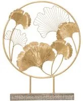 Scultura Little Leaf 50x12,5x64 cm in Ferro e MDF Oro