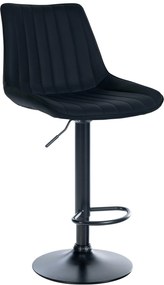 Sgabello Bar Toni İn Ecopelle / Schwarz / Schwarz