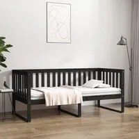 Dormeuse Nera 90x200 cm in Legno Massello di Pino 820875