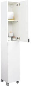 Colonna per mobile bagno Essential SENSEA 2 ante P 32 x L 30 x H 180 cm bianco laccato truciolare