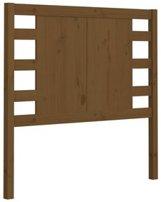 Testiera per letto miele 81x4x100 cm in legno massello di pino