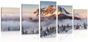 Quadri 5 pezzi – Rozsutec sotto la neve