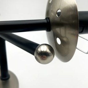 Lampadario a plafone MALENA 3xE14/5W/230V nero/fumé