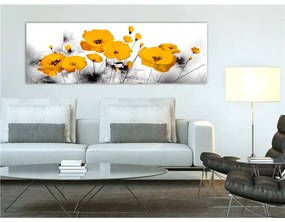 Quadro Sunny Meadow (1 Part) Narrow  Colore Arancione, Dimensioni e Misure 150x50