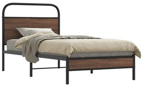 Giroletto Senza Materasso Rovere Marrone 90x190cm İn Truciolato /