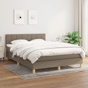 Giroletto A Molle Con Materasso Tortora 140x190 Cm İn Tessuto /