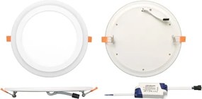 Ecolite DUO-R6W - Lampada LED da incasso DUO LED/6W/230V + LED/3W