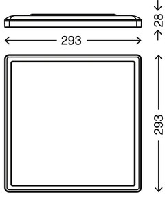 Briloner 7156-416 - Plafoniera LED SLIM LED/18W/230V