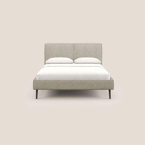 Isotta letto imbottito completamente sfoderabile in morbido tessuti impermeabile T10 tortora