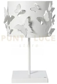 Lampada da tavolo moderna farfallosa bianco marmo