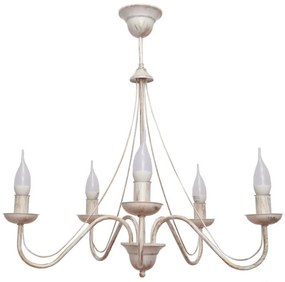 Lampadario a sospensione con supporto rigido MALBO III 5xE14/10W/230V