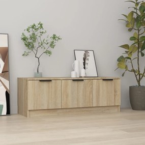 Mobile Porta Tv Rovere Sonoma 102x35x36,5 Cm Legno Multistrato /