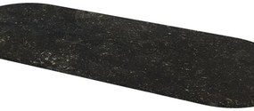Top per lavabo KIMONO MADERO L 94 x H 2 x P 43 cm nero pietra, lucido, senza foro