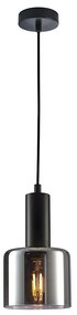 ITALUX PND-65342-1-BK+SG - Lampadario a sospensione con filo SANTIA 1xE27/40W/230V nero