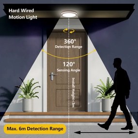 Brilagi - Lampada LED da esterno con sensore BENE LED/24W/230V Ø 26 cm marrone IP54