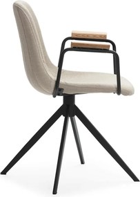 Set di sedie da pranzo beige 2 pz Tali - Marckeric