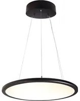 Lampadario LED 50W lampada pendente sospensione moderna dimmerabile diffusore trasparente luce ufficio 230V NERO 3000K