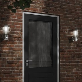 Applique Per Esterno Con Sensore 2 Pz Argento İn Acciaio Inox /