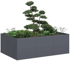 Fioriera Antracite 120x80x40 Cm İn Acciaio /