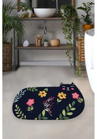 Tappetino da bagno nero 80x140 cm Cattest - Foutastic