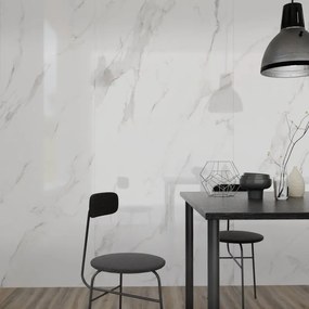 Piastrella da pavimento e rivestimento interno 120 x 270 cm Sp. 6 mm rettificato Calacatta in gres porcellanato beige 3.24 mq