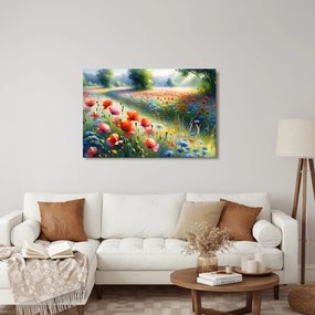 Quadro su tela – Magia del mattino estivo sul prato