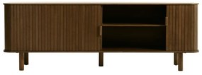 Tavolo TV marrone in rovere 56x160 cm Cavo - Unique Furniture