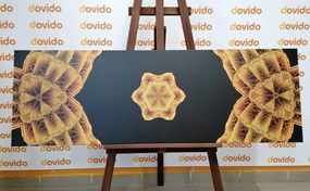 Quadro su tela – Mandala dorato interessante