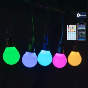 Aigostar - Catena luminosa LED smart RGBICW MESH 25 LED 5 m IP44 + telecomando