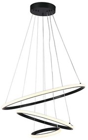 Lampadario LED a sospensione con filo LED/32W/230V 3000K nero