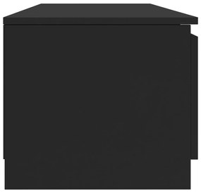 Mobile Porta TV Nero 140x40x35,5 cm in Legno Multistrato