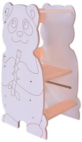 Torre d'apprendimento PANDA bianco/acero