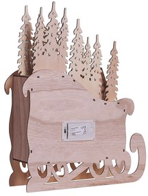 Calendario avvento LED legno chiaro IMPALA Beliani