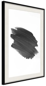 Poster  Brush Test  Cornice Quadri Cornice nera con pass-partout, Larghezza x Altezza Home decor 40x60