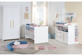 Armadio per bambini bianco 96x190x50 cm Lilo – Roba