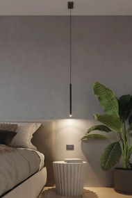 Lampadario in Acciaio a Sospensione PASTELO 1 G9 Nero da Interno