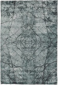 Tappeto in viscosa a pelo corto fatto a mano Aimi